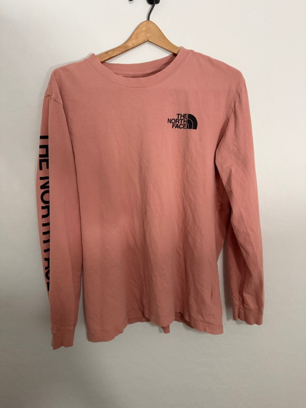 The North Face Dusty Pink Long Sleeve Logo Shirt
